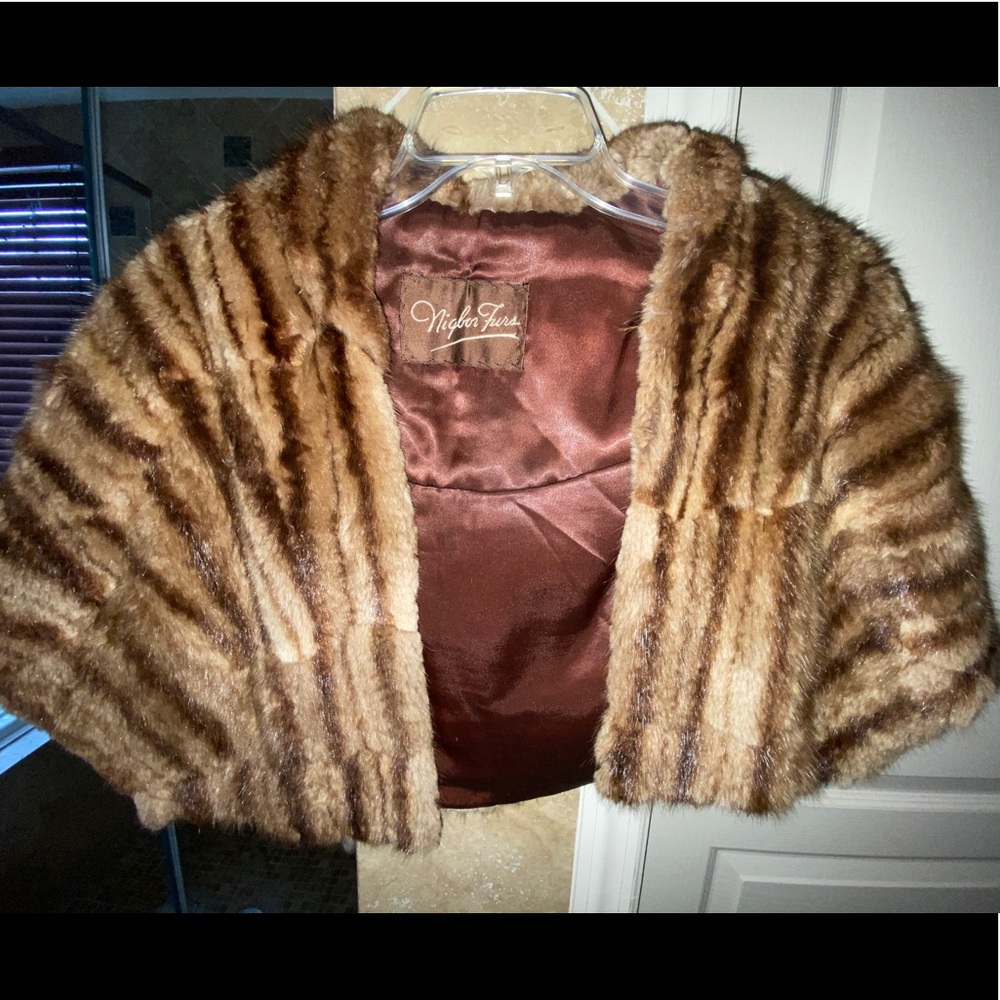 Nigbor Furs vintage stole possibly raccoon